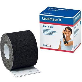 Leukotape K - Black Neuromuscular Elastic Adhesive Tape 5cm x 5m