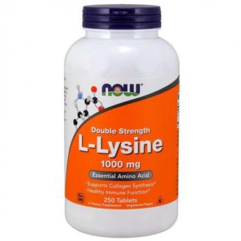 Now Foods Double Strength L-Lysine 1000 mg - 250 Tablets
