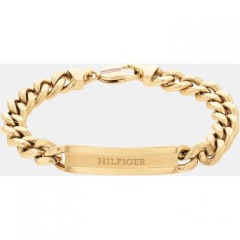 Pulsera de hombre Tommy Hilfiger Clash de acero inoxidable dorado (modelo 2790580)