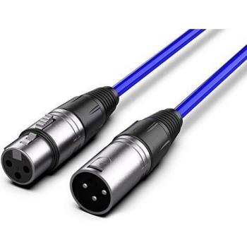 Audibax Silver Cable XLR Macho-XLR Hembra 30 Metros Azul