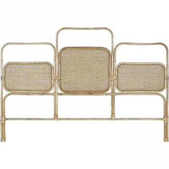 Cabecero de Cama Ratán Marrón Natural 180 x 4 x 126 cm
