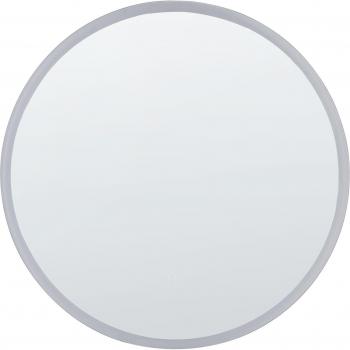 Espejo de pared LED de vidrio plateado 79x79 cm colgante maquillaje Deauville