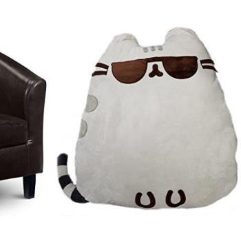 Pusheen Cojín Jumbo The Cat Cool con Gafas, poliéster, Gris, 90 x 40 x 90 cm