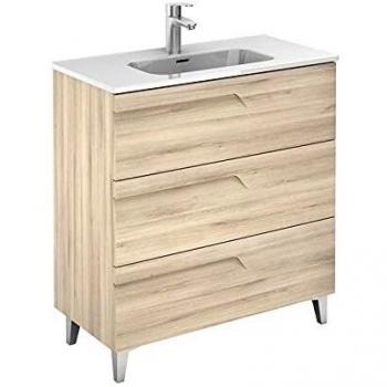 ROYO Vitale Mueble+Lavabo 3 Cajones F-39 cms Beige Nature - Medida: 60 CMS