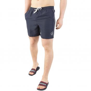 Calvin Klein Hombre Swimshorts de cordón medio, Azul, X-Large
