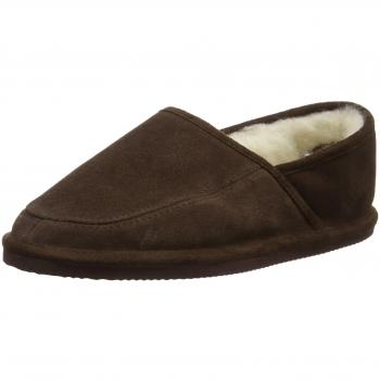 Bushga - Zapatillas de estar por casa de Ante para hombre, color Marrón, talla 41/42 EU