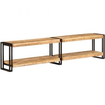 Mueble de TV de madera maciza de mango 180x30x40 cm color marrón Vidaxl