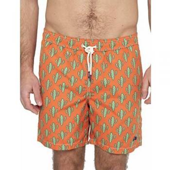 Scotta 1985 - Traje De Baño Cactus Naranja, Calidad, Estilo Sport Clásico, Bañador Tendencia Verano para Hombre