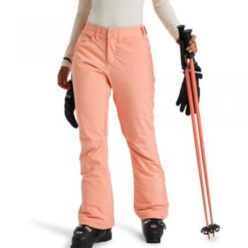 Roxy Pantalones de esquí para mujer Backyard PT, color Peach Pink, estándar