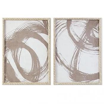 Cuadro DKD Home Decor 50 x 2,5 x 70 cm Abstracto Moderno (2 Unidades)