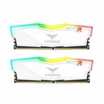 Teamgroup - Memoria RAM DDR4 32GB 2x16GB 2666MHz TeamGroup Delta RGB - Blanco