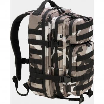 Mochila Brandit US Cooper Medium Backpack - Camuflaje Urban, Color Negro Gris, Tamaño Único