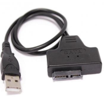 Cable SlimLine SATA a USB 2.0 con datos y alimentación - BeMatik