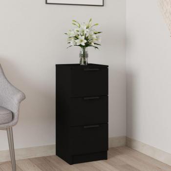 Armario negro de madera multicapa 30x30x70 cm