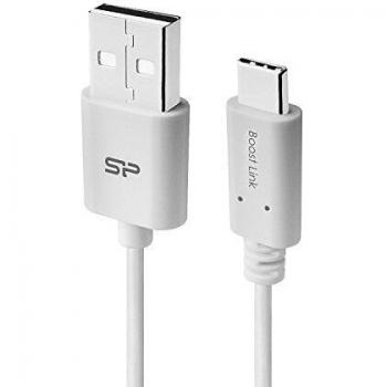 Silicon Power Boost Link 1m USB 2.0 Cable - USB A to Type C, White
