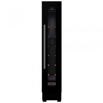Teka RVU 10008 GBK Vinoteca Integrable Termoeléctrica Luz LED 8 Botellas Clase G Compresor Antivibración Negro