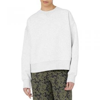Sudadera Mujer Dickies Summerdale Blanco y Gris, tipo de sudadera, características: diseño moderno, corte cómodo, tejido suave, disponible en colores blanco y gris, talla L