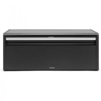 Panera abatible negra Brabantia Rectangular Matte Black 1 pieza