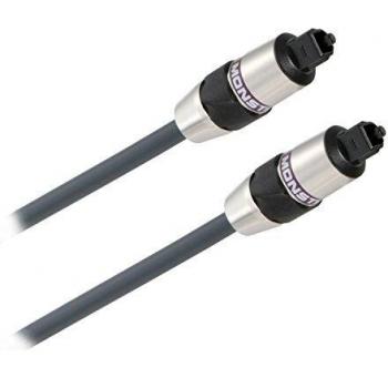 Cable de Audio Óptico Toslink Macho/Macho 1m Negro