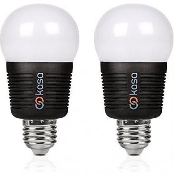 Veho Kasa Bluetooth Smart LED Light Bulb, Smartphone Controlled, Dimmable, Colour Changing, Edison E27 Twin Pack, 7.5 W