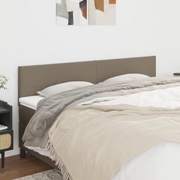 Cabecero 2 piezas Tortorra 80x5x78/88 cm Tela Gris Taupe