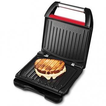Grill Eléctrico Compacto Russell Hobbs George Foreman 25030-56, 1200W, Rojo