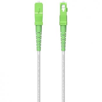 Aisens Latiguillo Fibra Óptica SC/APC a SC/APC Monomodo G657A2 Simplex 9/125μm LSZH CPR DCA 120 metros Blanco