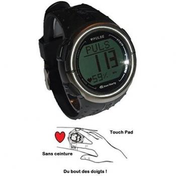 Reloj Podómetro & cardio frecuencia - AL5007HR Touch Pad - Manual en francés - Black