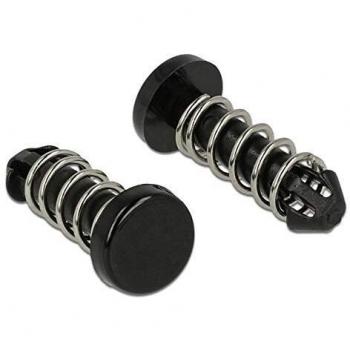 Remaches de encaje a presión para disipadores térmicos Delock - Set de 10 piezas, color negro