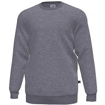 Sudadera hombre Montana gris melange Joma, Sportwear, Multideporte, Clásico, Puños Rib, Fleece, Algodón