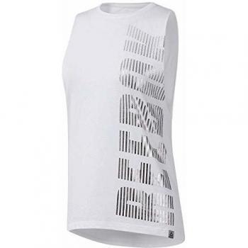 Reebok GS Moto Muscle Camiseta De Tirantes, Mujer, Blanco, S