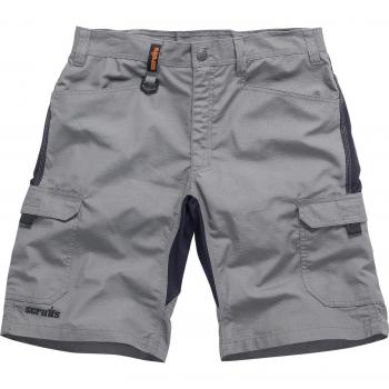 Pantalón corto de trabajo Flex Scruffs, color gris grafito, talla 38