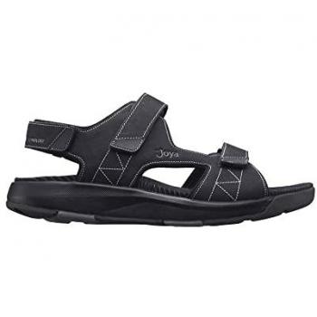Sandalias Joya Alexander para Hombre - Cómodas y Deportivas, Piel Nobuk, Color Negro, Talla 42