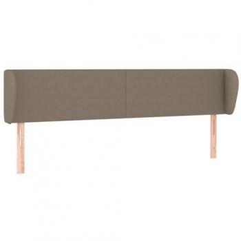 Cabecero de Tela Gris Taupe con Orejas 203x23x78/88 cm