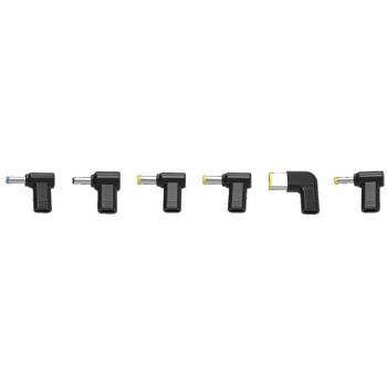 Juego de 6 Adaptadores USB-C a Portátil para Carga Universal - Compatible con HP, Dell, Acer, Lenovo y Asus - Conexiones de 4 mm y 5.5 mm