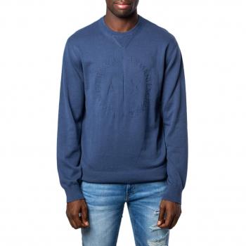 Armani Exchange Suéter Hombre Large Azul