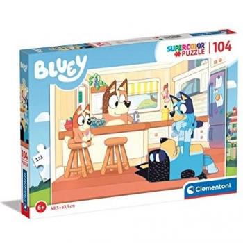 Clementoni 104 Piezas Bluey Puzzle Infantil A Partir De 6 Años (27169), Multicolor