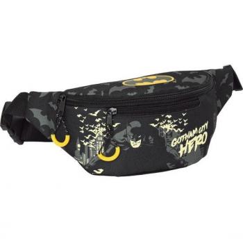 Riñonera Safta Batman Hero Negra (23 x 12 x 9 cm)