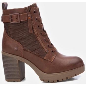 Refresh Botines para Mujer con Hebilla y Cierre de Cremallera, Altura de Tacón 8 cm, Color Marrón/Camel