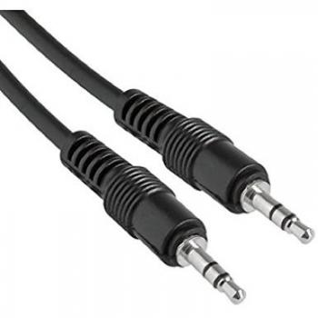 MediaRange 1m, 3.5mm - 3.5mm cable de audio Negro - Cables de audio