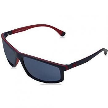 Emporio Armani Men's 0EA4144 Sunglasses, Blue/Blue, 62/17/130
