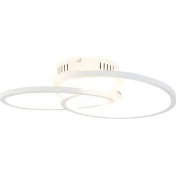 Plafón LED regulable 45 cm blanco con diseño moderno y acabado en aluminio/plástico/acero