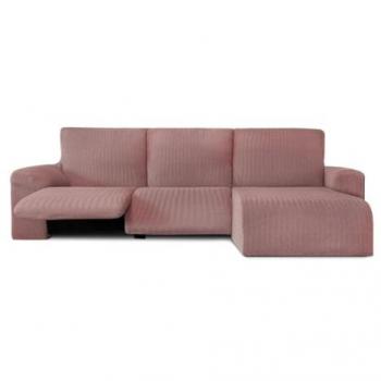 Funda Chaise Longue Brazo Corto Derecho Bielástica Jaz Rosa 120 x 120 x 360 cm