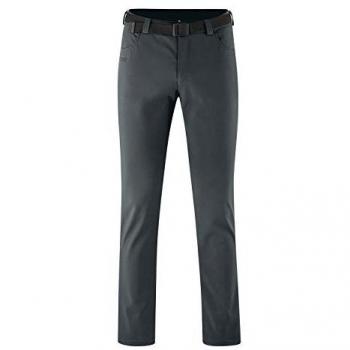 Maier Sports Perlit Men's Softshell Winter Outdoor Pants - Water-Resistant, Windproof, Size 46, Graphite