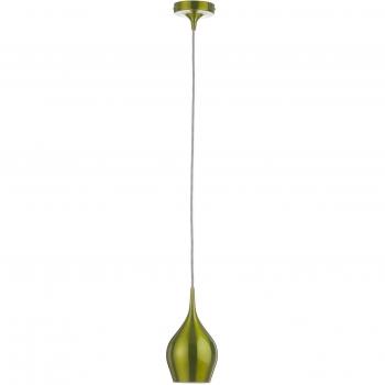 Colgante Verde Vibrante 1 bombilla 142cm, Lámpara colgante Vibrant Ø 12cm, verde