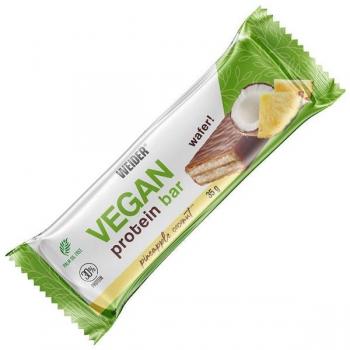Barra Proteica Vegana Weider Sabor Piña-Coco 12 Unidades
