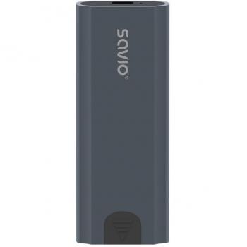 Caja Externa Savio AK-67 Gris para Discos Duros y Unidades de Estado Sólido (SSD)