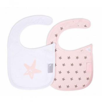 Set 2 Baberos Talla 0M Estrellas Interbaby