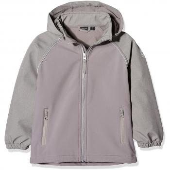 NAME IT Nitalfa Softshell Jacket Fro Nmt Fo Camp, Chaqueta para Niños, Gris