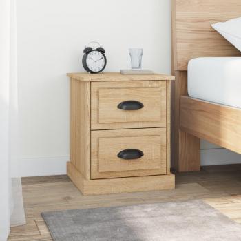 Mesita de noche Sonoma roble 39x39x47,5 cm madera multicapa marrón
